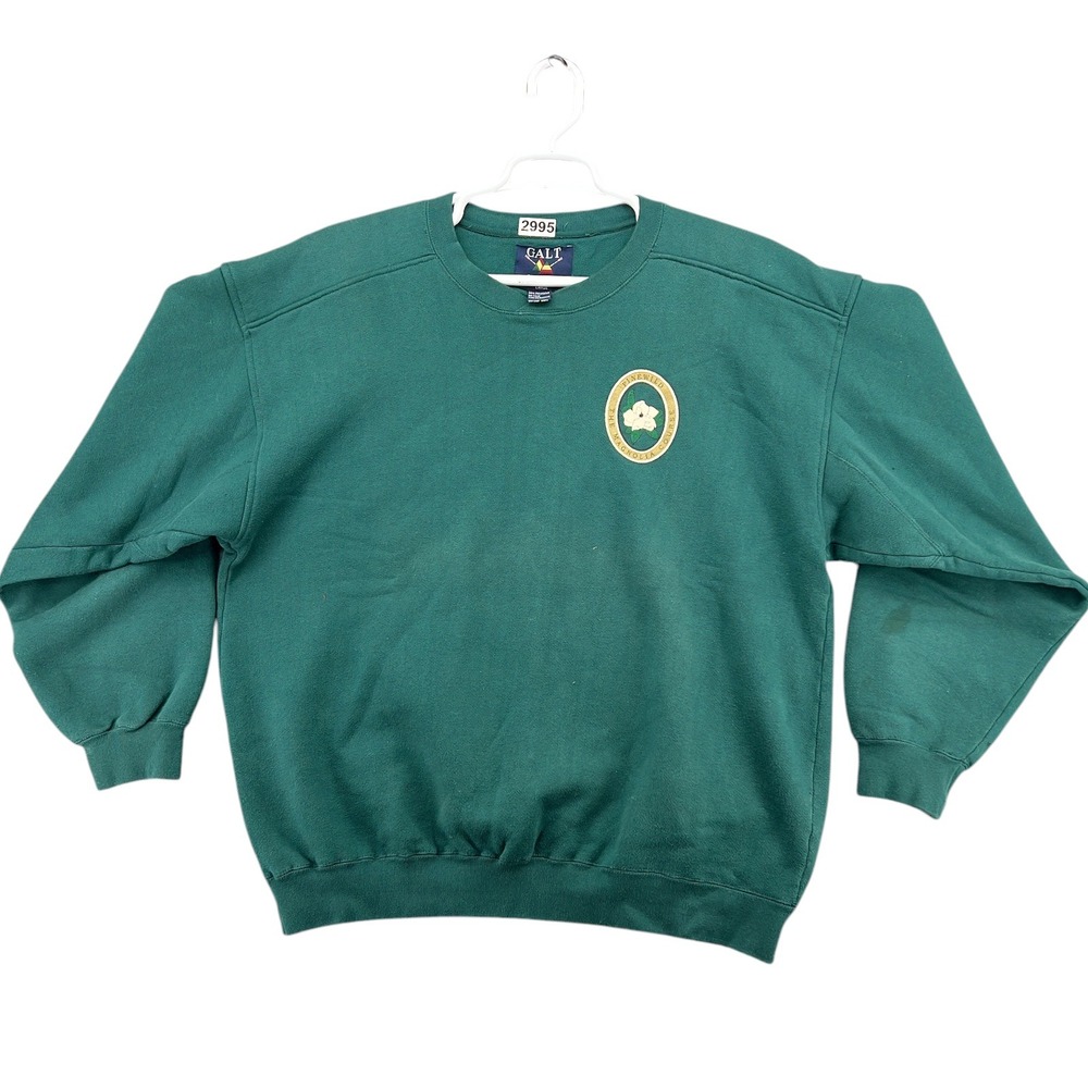 Galt Crew Sweatshirt Pinewild The Magnolia Course Women L Green Golf Embroidered
